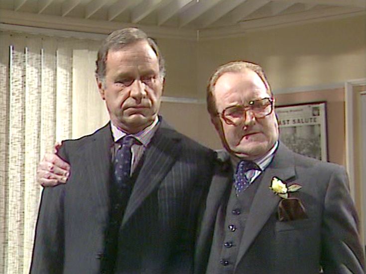 Geoffrey Palmer and Robert Hardy in Hot Metal