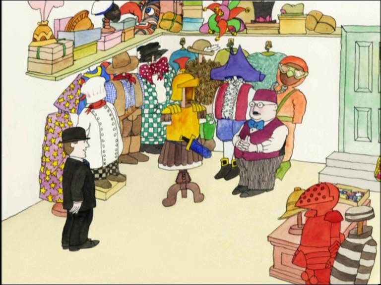Mr Benn in the fancy dress shop